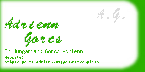 adrienn gorcs business card