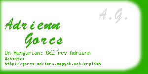 adrienn gorcs business card